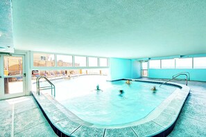 Indoor pool, a heated pool - 🦀Beach Service | Stunning Gulf Views | Pool | Tropic Winds 1105🦀 (Panama City Beach)