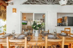 Dining - Pure Caribbean style villa/Pool/600Mplage-restos (Las Terrenas)