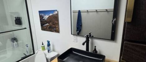 Towels, soap, toilet paper