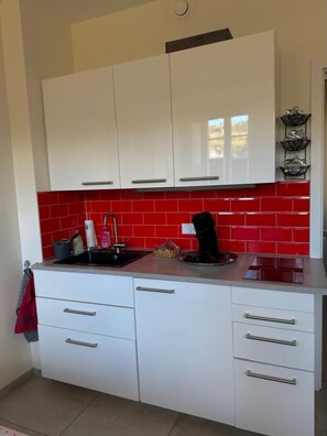 Private kitchen - La Petite vacation apartment directly on the Moselle (Trier)