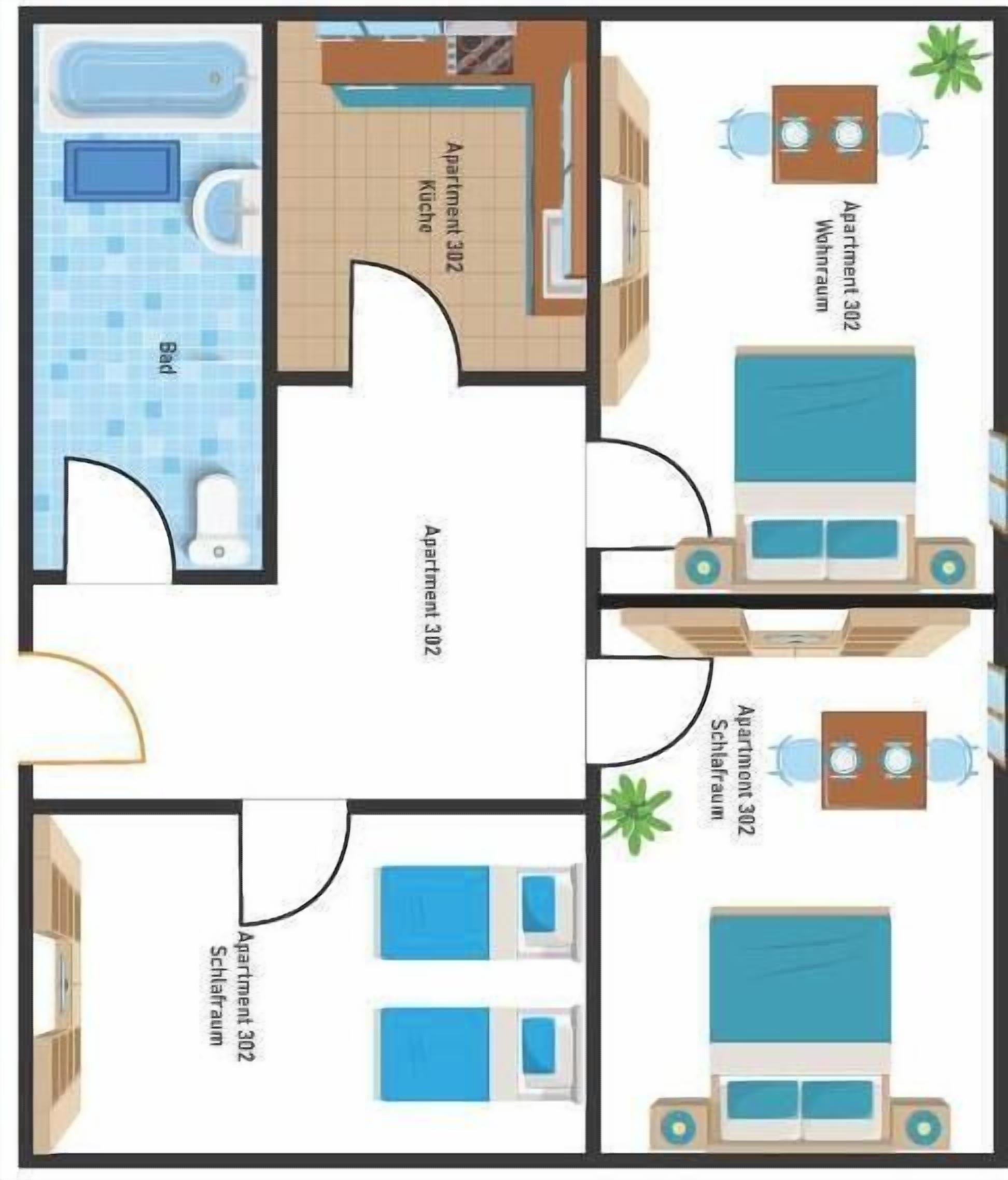 Deluxe Apartment | Floor plan