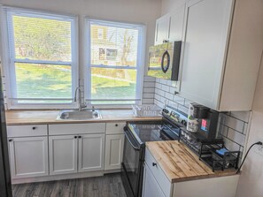 Microwave, oven, stovetop
