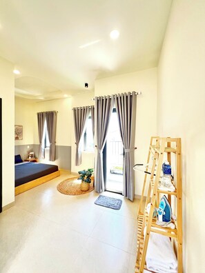 Standard-dobbeltværelse til 1 person - 1 queensize-seng - balkon - byudsigt