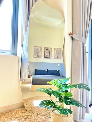 Standard-dobbeltværelse til 1 person - 1 queensize-seng - balkon - byudsigt