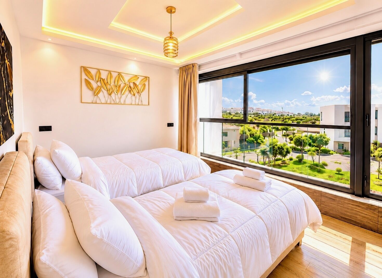 2 bedrooms, iron/ironing board, WiFi, bed sheets