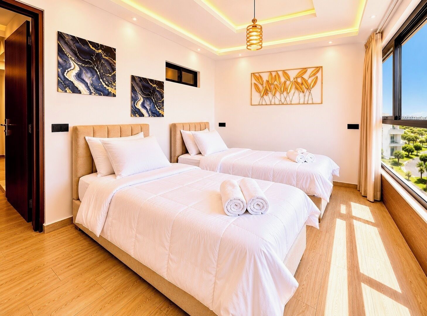 2 habitaciones, tabla de planchar con plancha, wifi y ropa de cama 