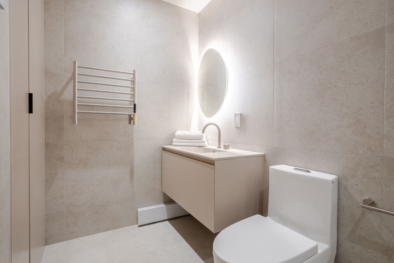 Hair dryer, towels