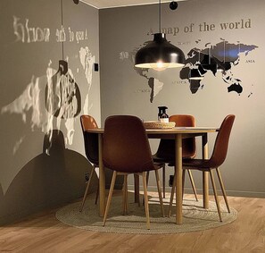 Apartment, 1 Bedroom, Patio | Dining - Renovated Apartment High Standard to City Center, Park (Tromsø)