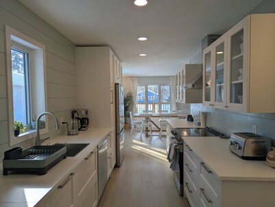 Steps from the Shore, Modern Beachy Getaway