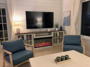 Living area - Steps from the Shore, Modern Beachy Getaway (Dunnottar)