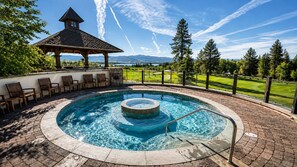 Outdoor pool, a heated pool - Golden Bench -  Resort retreat w private hot tub - Ski in/Ski out - pet friendly (Donnelly)