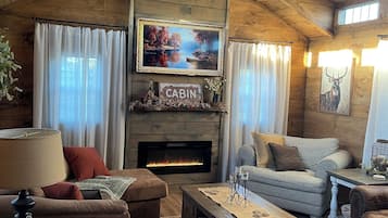 Smart TV, chimenea