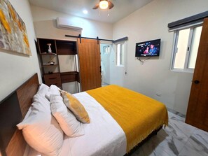 1 bedroom, iron/ironing board, WiFi, bed sheets - CABO DOWNTOWN STUDIOS: 1BR Queen studio blocks from downtown close to marina #8 (Cabo San Lucas)