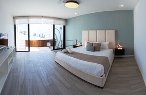 1 bedroom, free WiFi, bed sheets - Penthouse w/ Private Terrace & Tub | Rooftop Pool | Near Beach (Playa del Carmen)