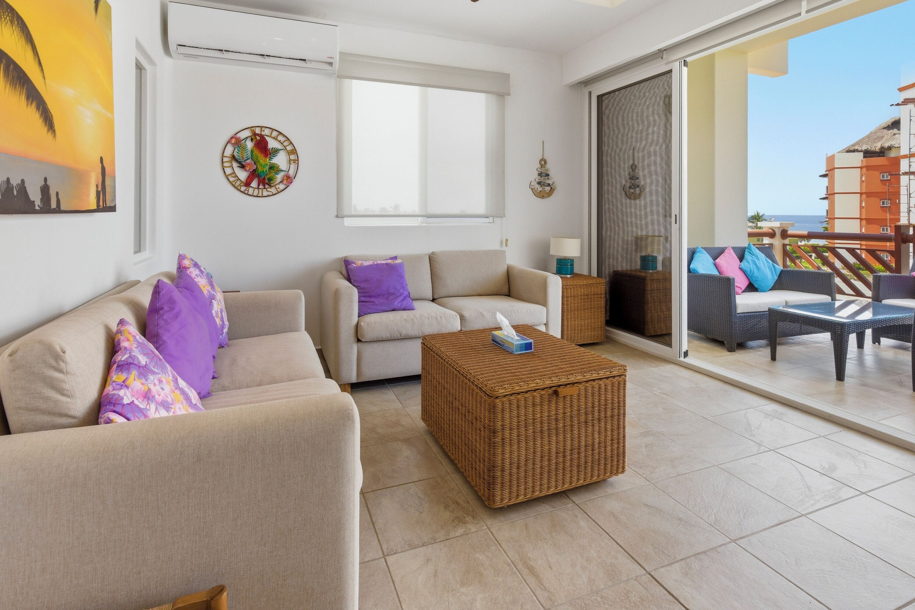 Deluxe Condo, 1 Bedroom, Kitchen, Ocean View | Living area | 50-inch Smart TV with digital channels, Netflix, streaming services