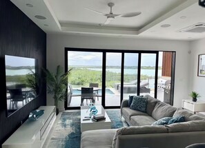 Living area - 4-bedroom Estate with Two Separate Villa (Providenciales)