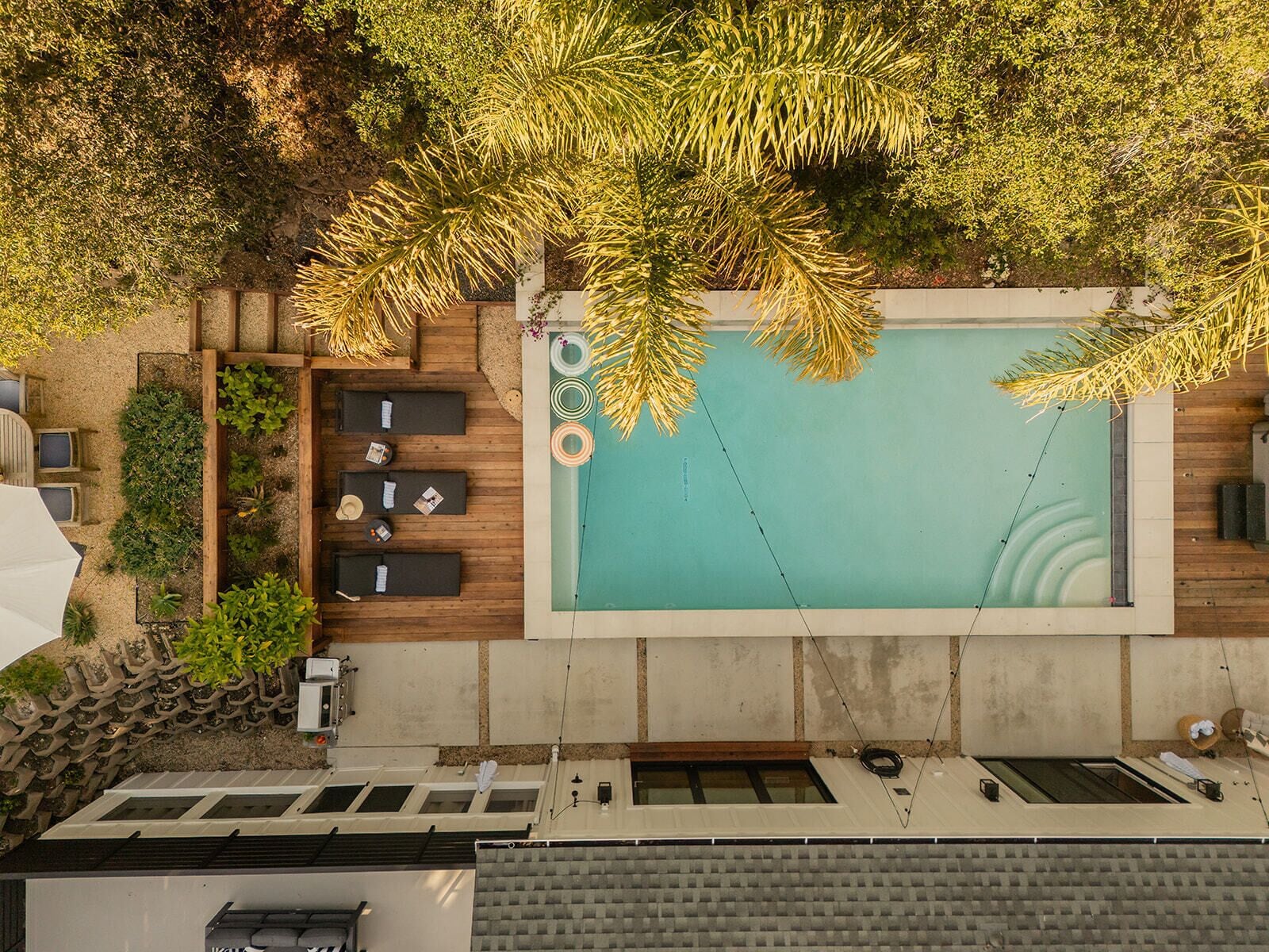 A heated pool