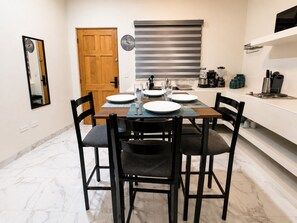 Dining - CABO DOWNTOWN STUDIOS: 2BR Queen apt fully equipped Downtown steps to marina (Cabo San Lucas)