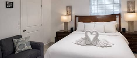 1 habitación, wifi y ropa de cama