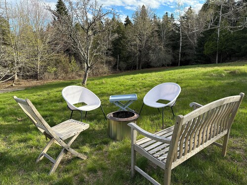 Acadia’s "Quiet Side" Retreat – Sunny 3BR/2BA w/ Private Deck & Fire Pit!