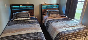 2 habitaciones, wifi gratis y ropa de cama 