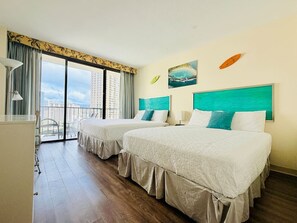 Iron/ironing board, WiFi - Modern Waikiki Studio | Hilton Lagoon+Free Parking (Honolulu)