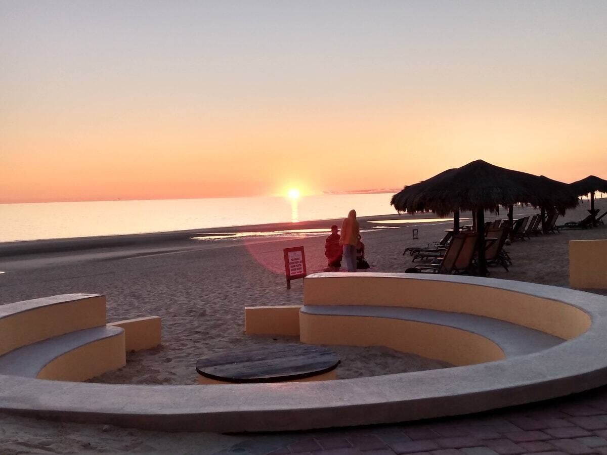 Accommodatie ligt op het strand
