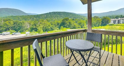 Cozy mountain condo on family run ski resort, hiking, biking and more. Pets Ok