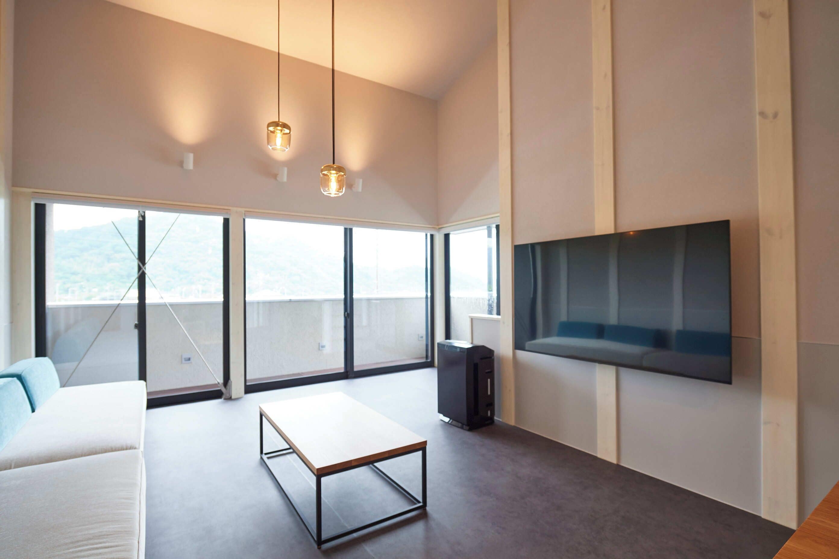 65 インチの液晶テレビ (デジタル放送視聴可)