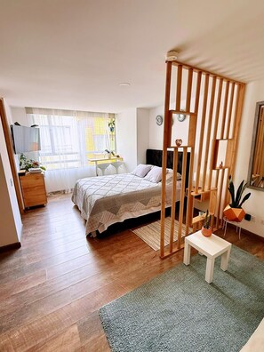 1 bedroom, iron/ironing board, WiFi, bed sheets - Modern Private Loft Candelaria-Centro- Monserrate (Bogotá)