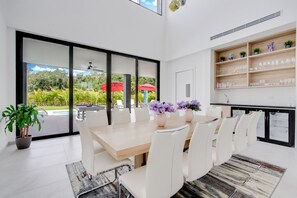 Dining - Las Palmas Mansion: Exclusive luxury retreat w/ pools, Jacuzzis, games, staff & golf carts (Punta Cana)