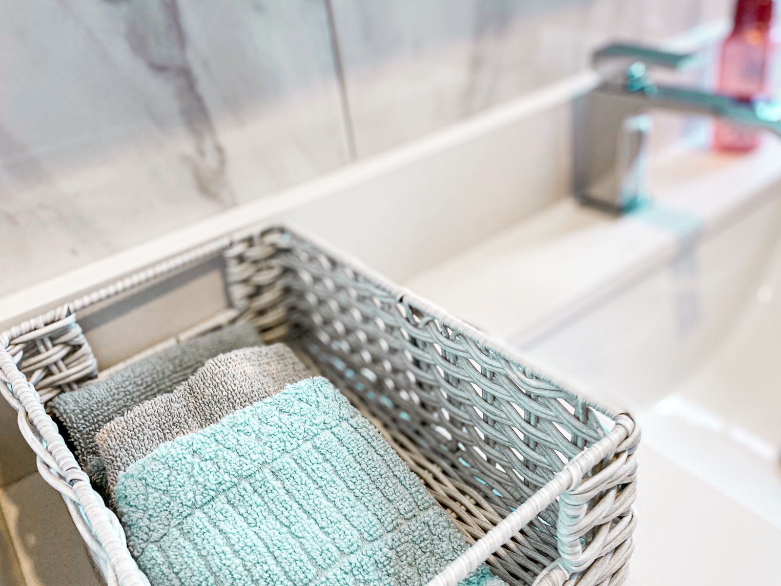Towels, soap, toilet paper