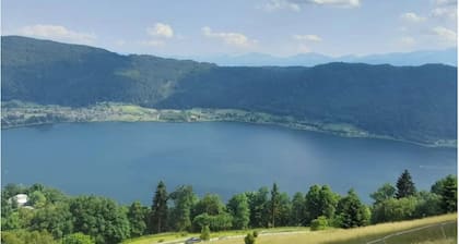 Unique villa at 950m with stunning views of Lake Ossiach & Karawanken.