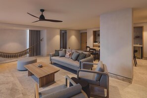 Suite, 1 Bedroom, Beachfront (Plunge Pool) | Minibar, in-room safe, laptop workspace, blackout curtains - Grand Hyatt Los Cabos Resort, Golf & Spa, All-Inclusive (Cabo San Lucas)