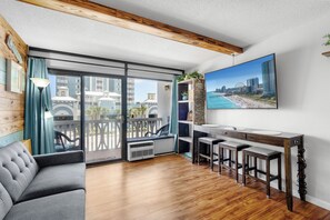Smart TV, books - Ocean View Getaway with Pool & Beach Access (Myrtle Beach)