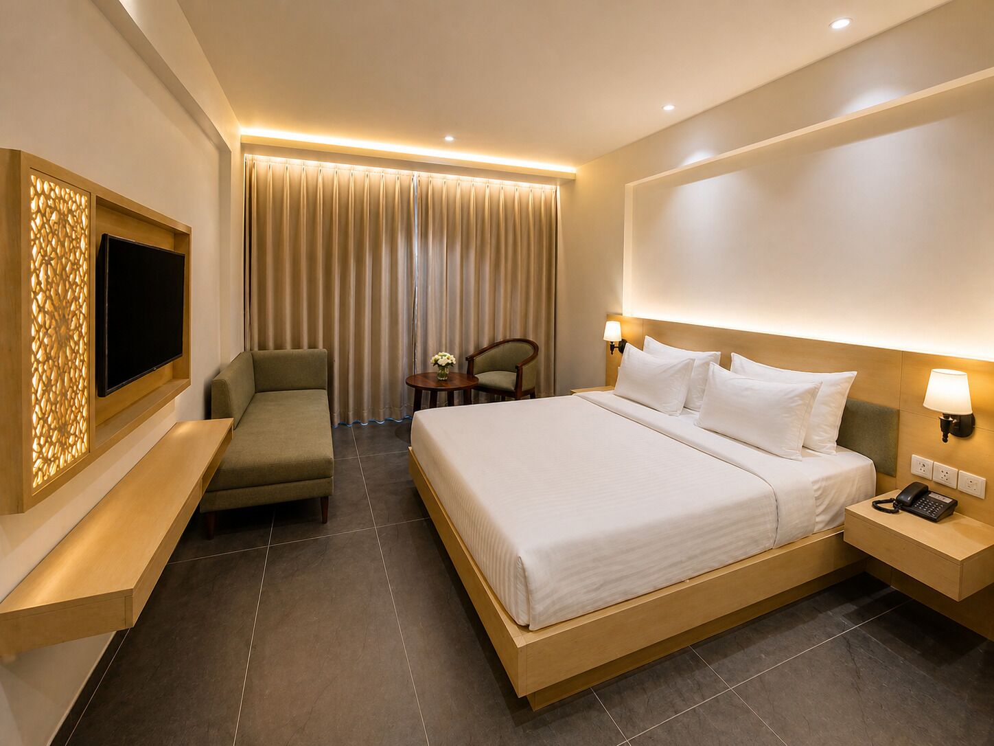 Habitación Premier doble, vistas a la ciudad | Escritorio y wifi gratis