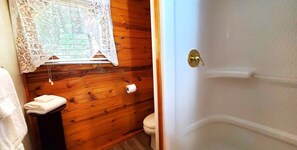 Shower, jetted tub