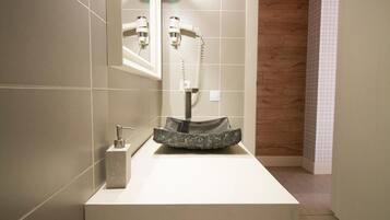 Hair dryer, towels