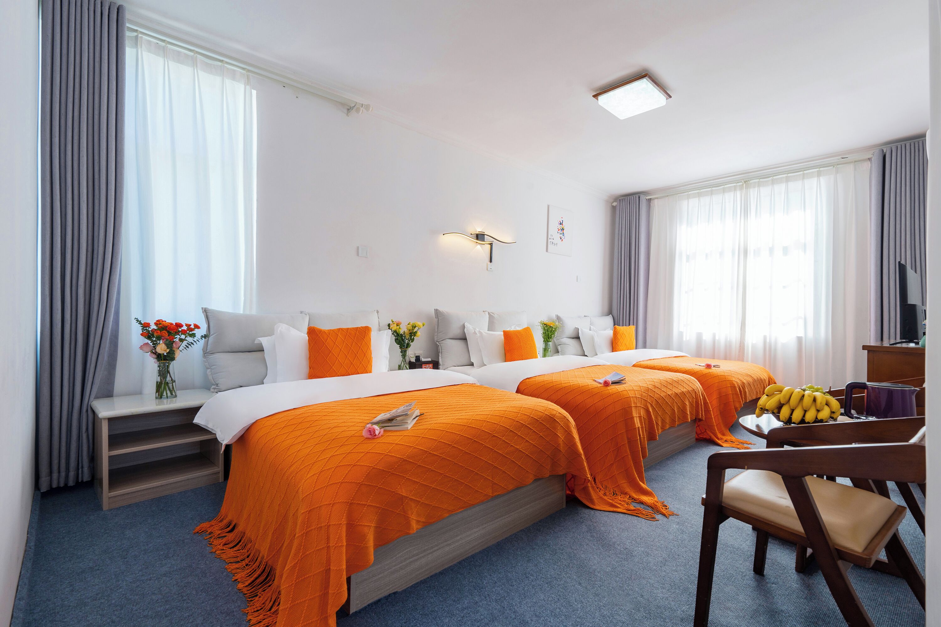 高級三人房, 庭園景 | 客房景觀