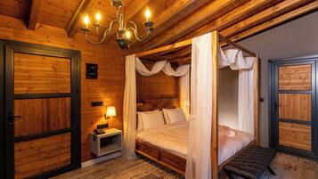 Bungalow Deluxe, vista al valle | Camas con efecto memoria y artículos del minibar gratis