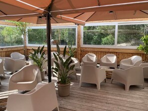 Terrace/patio - Mobile home, pets allowed - 2 guests (Méolans-Revel)