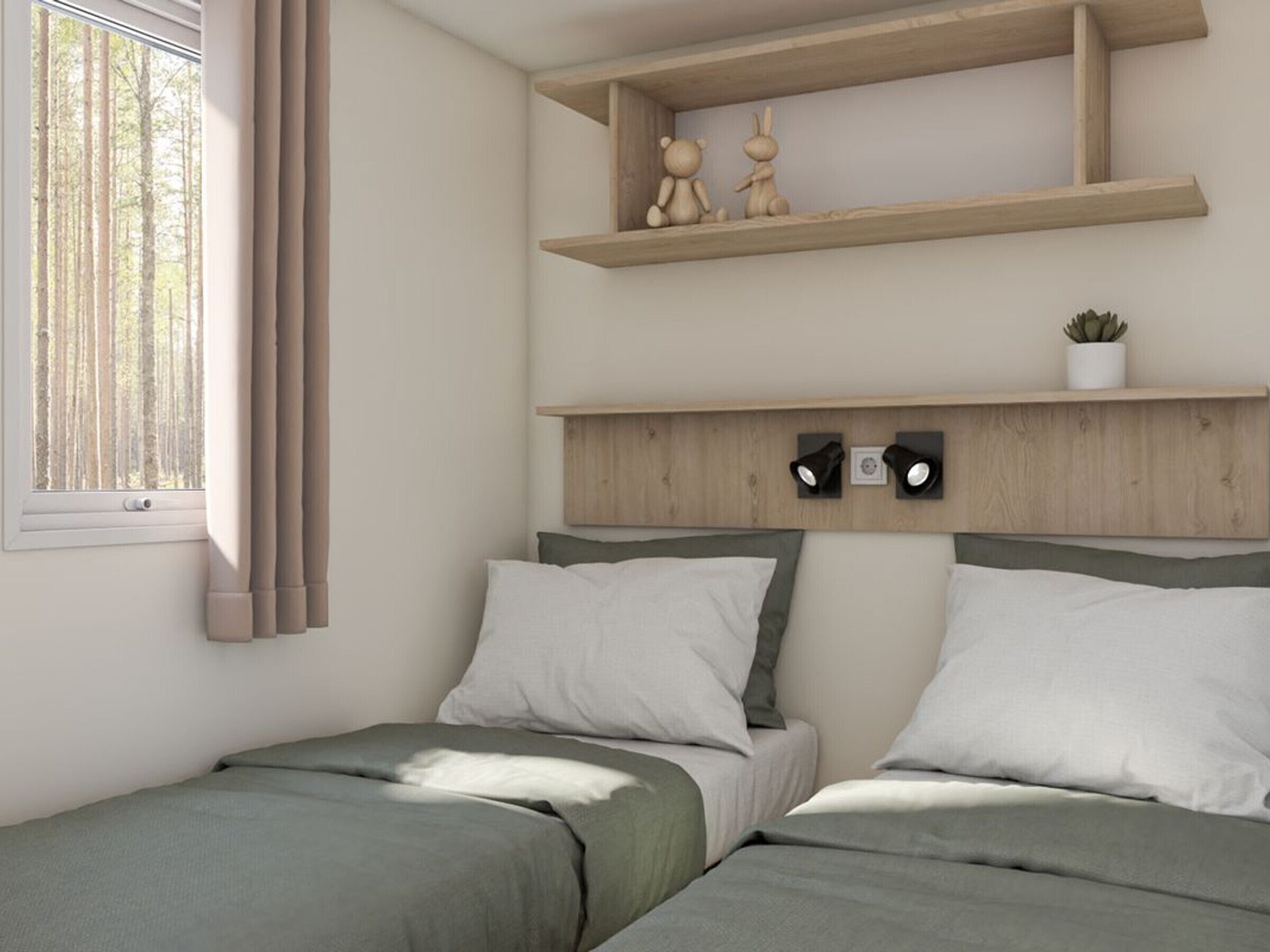 2 bedrooms, WiFi (free)