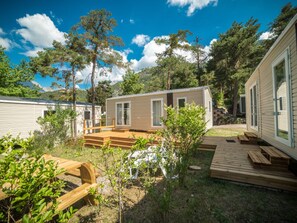 Terrace/patio - Mobile home - AC - 4 guests (Méolans-Revel)