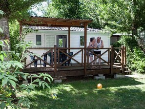 Terrace/patio - Mobile home, pets allowed - 3 guests (Monplaisant)