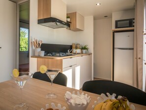 Fridge, microwave, dishwasher - Mobile home, pets welcome - 5 guests (La Châtre)