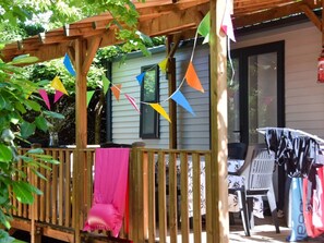 Terrace/patio - Mobile home with air conditioning - 4 guests (Vans)