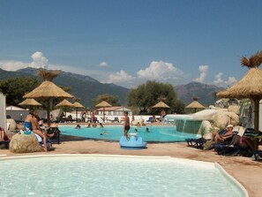 Pool - Mobile home with AC - 6 guests (Propriano)