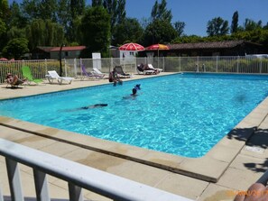 Pool - Cosy mobile home, pets welcome - 6 guests (Moncrabeau)