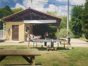 Outdoor dining - Mobile home with AC - 6 guests (Monplaisant)