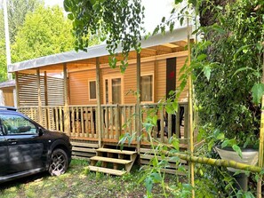 Terrace/patio - Mobile home with AC - 6 guests (Monplaisant)